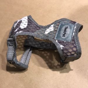 XXS grey camo pet harness